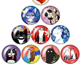 Cat Love Needle/cover minder (Size Medium)