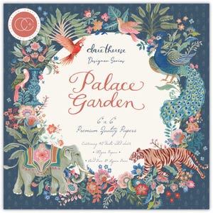 Palace Garden, 20 Designs, doppelseitiger Papierblock 6 "X6" 40 / Pkg, Kartenherstellung, Scrapbooking, Journals, Papierhandwerk, Kinderhandwerk, DIY, Tiger, Blumen
