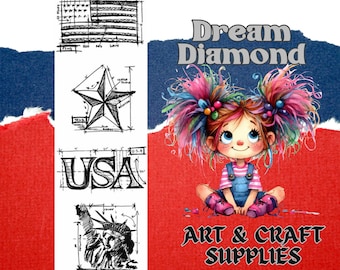 Americana, Tim Holtz, Mini Blueprints Strip Cling Stamps 3"X10", paper crafts, junk journals, mixed media, card making, tags, flag,star, ink
