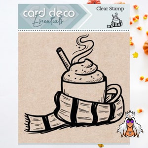 Cioccolata calda, timbro trasparente, lavori di carta, creazione di biglietti, etichette, album, diari, tecniche miste, inchiostri, pennarelli, polveri per goffratura, acquerelli