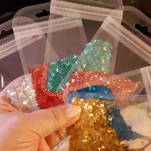 LIQUIDAÇÃO, Borboletas, lantejoulas, glitter, argila, resina, epóxi, nail art, materiais de artesanato, artesanato infantil, fabricação de cartões, mídia mista, Azul-petróleo