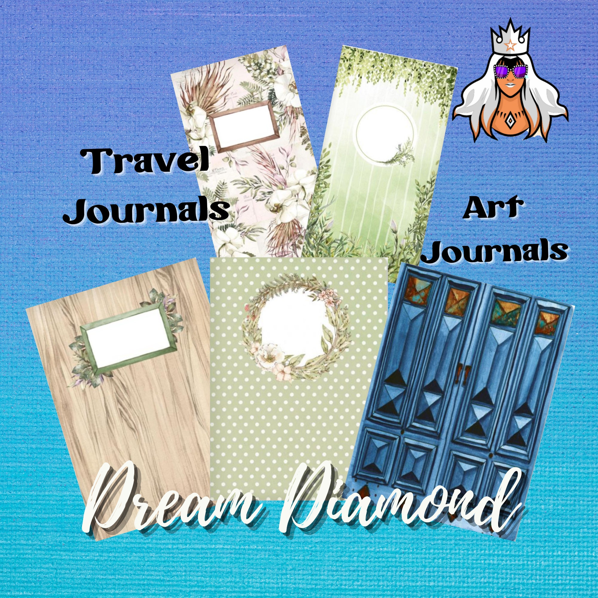 Blank Art Journal Mixed Media With Inserts, Size A5, Scrapbooking, Artwork,  Sketchbook, Notebook, Handmade Journal, Diary, Stencil Art, Ink 