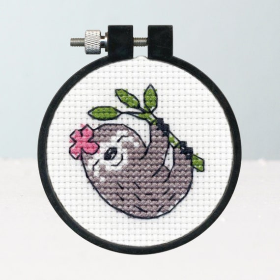 Dimensions,learn a Craft,kids Crafts, Cross Stitch,needle Craft,dinosaur,  Llama,sloth,animals,cute,diy,gift, Kit,craft Supplies,art Supplies 