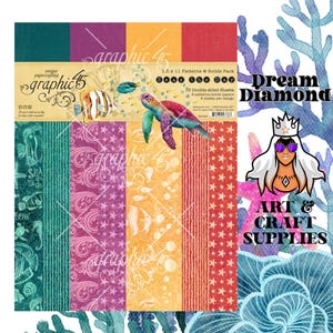 Seas the Day, Graphic 45, Patterns & Solids Collection Pack 8.5