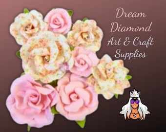 Mulberry Paper Flowers, Prima Marketing,sweet,rose,pink,handmade,paper crafts,mixed media,journals,scrapbooks,craft supplies,home decor