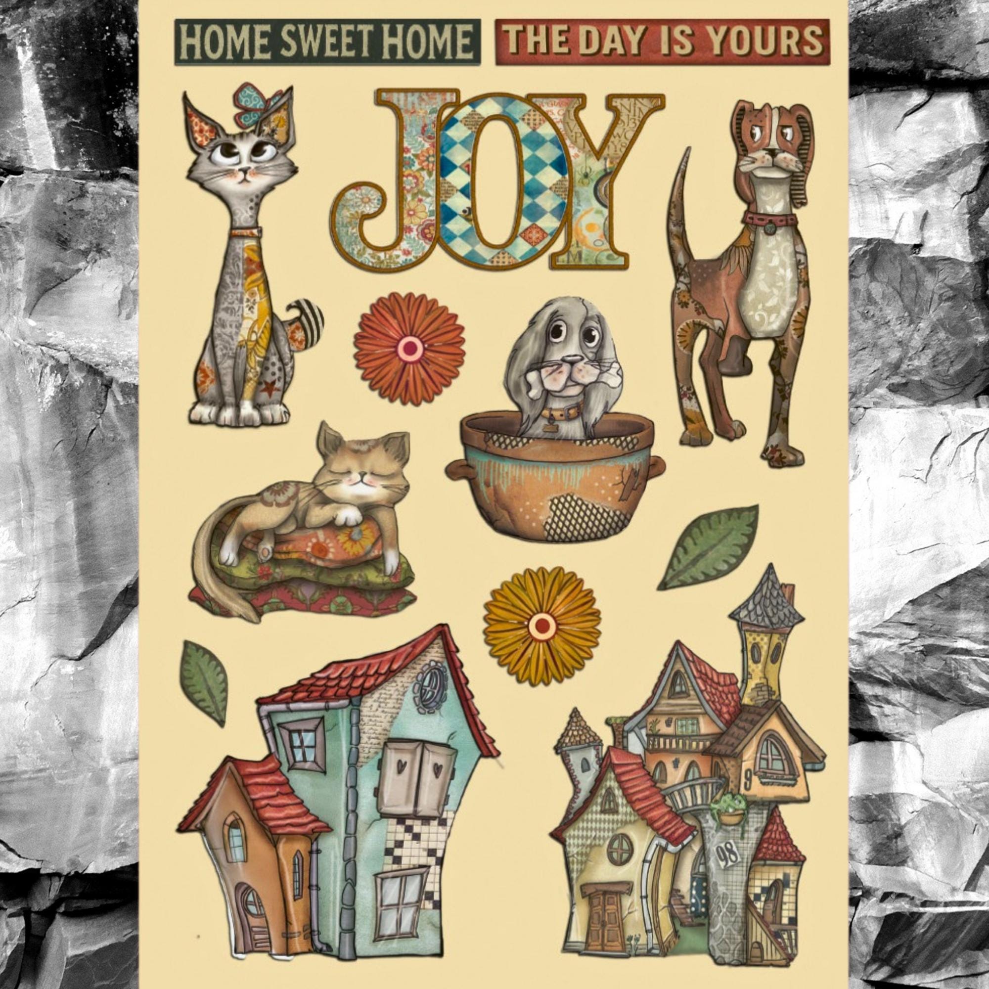 Furry Friends, Stamperia Wooden Shapes A5 - Etsy