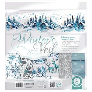 Winter's Veil,Tonic Studios, Art Pad 12 "x12", doppelseitig, Art Pad 12 "x12",Kartenherstellung,Papierhandwerk,Schnee,Weihnachten,Scrapbooks,Notizbücher, Ephemera, Tags."