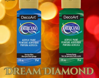 DecoArt, Americana, Acrylic Paint 2oz, blue, green, paper crafts, mixed media, altered art, journals, gel printing, water-based, kids crafts