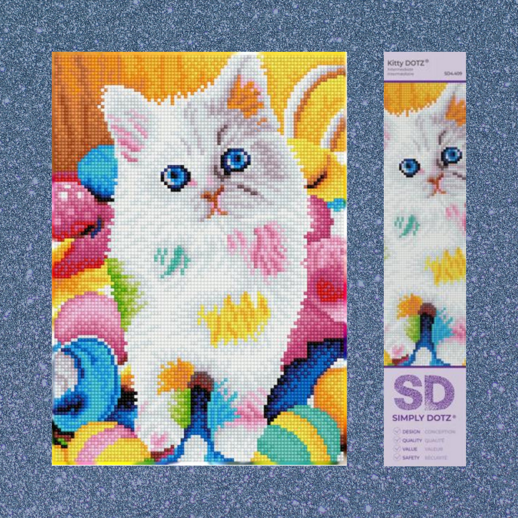 DIY Cat Diamond Art Kit 2018 Squirrel Cat 5D Square Mosaic Cross