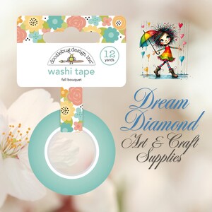 Doodlebug Washi Tape, bloemen, lente, herfst, lijm, plakband, knutselen, kaarten maken, planners, tijdschriften, tags, mixed media, cadeaupapier