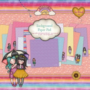 CLEARANCE, Doppelseitiger Papierblock, 200x200, Studio Light, Gorjuss, Santoro, Hintergrundpapier, Mischtechnik, zur Kartenherstellung, Scrapbook, Papierhandwerk