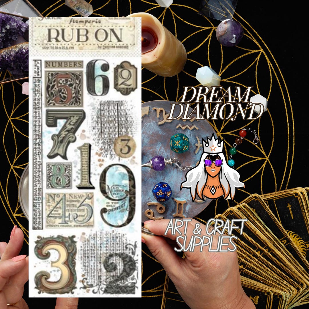 Stamperia - Rub-on For Scrapbooks, Albums, Cards, Bullet Journals