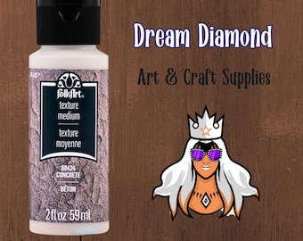 FolkArt, Textured Medium 2oz,paste,concrete, dimensional,indoor,outdoor,paper craft,mixed media,wood, metal, terra cotta, canvas,altered art
