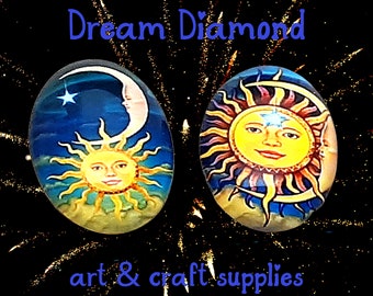 Sun, moon, stars, sky, cover minder, needle minder, arts and crafts, craft supplies, love, diamond painting, embroidery, hobbies, magnets