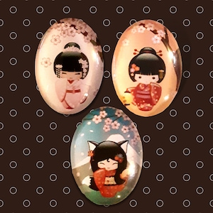 Cherry, blossoms,girl,Chinese,Japanese,geisha,cover minder,needle minder, diamond painting,embroidery,craft supplies,flowers,arts and crafts