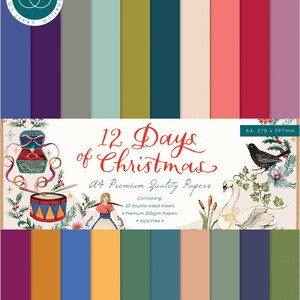 Craft Cambio, doppelseitig, Paper Pad A4 20 / Pkg, Weihnachten, Karton, Papier Basteln, Kinder Basteln, Tags, Scrapbooks, Tagebücher, Urlaub, DIY
