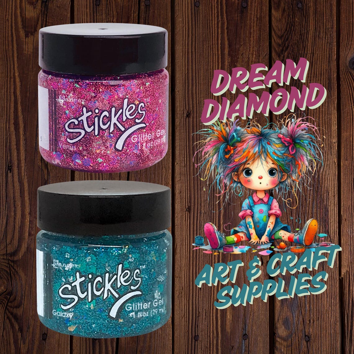 Stickles Glitter Gels, by Ranger, Paper Crafts, Mixed Media, Spreadable ...