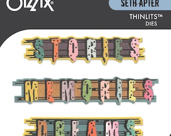 Thinlits Die Set, By Seth Apter 24/Pkg, by Sizzix, Word Wafers #2