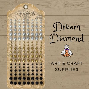 Matte Finish, Verzierungen, Pearl Gems 144 / Pkg, Grafik 45, Collagen, Mischtechnik, Vignettenprojekte, Papierhandwerk, Kartenherstellung, Scrapbooking
