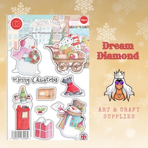 Kerstpost, kerstmarkt, stempelset, papercrafts, kaarten maken, tags, plakboeken, dagboek, mixed media, inkt, planner, sneeuwpoppen, noordpool