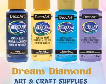 Acrylic Paint 2oz,by Deco Art, Americana, Paint,water-based,home decor,kids crafts, journals, gel plate, mixed media, scrapbooks,craft paint