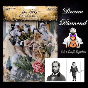 Layers, Paper Dolls,Tim Holtz, Ideaology, Paper Crafts, Embellishments,Halloween, spooky,vintage,mixed-media,card making, journals,scrapbook