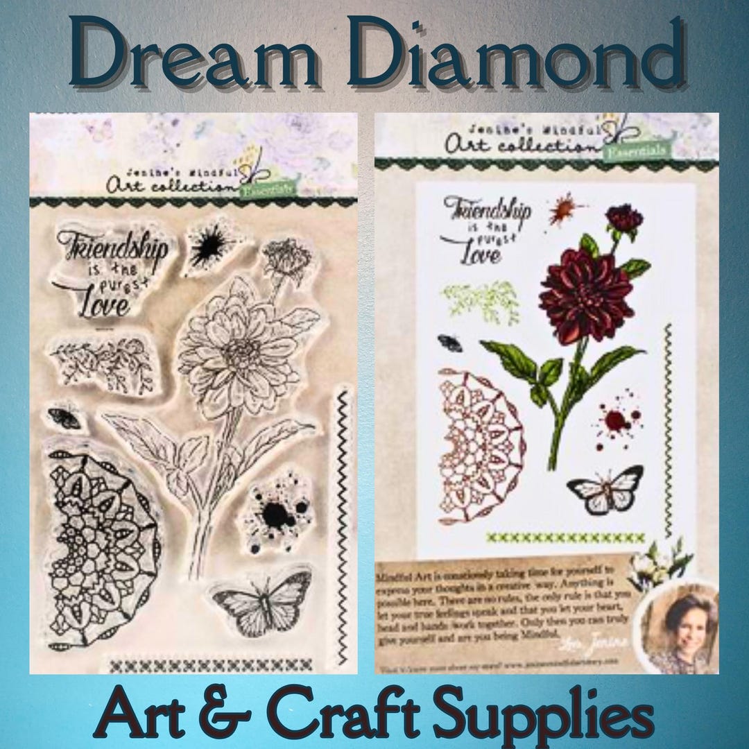Dahlia, Studio Light, Jenine's Mindful Art Essentials, Clear Stamps ...