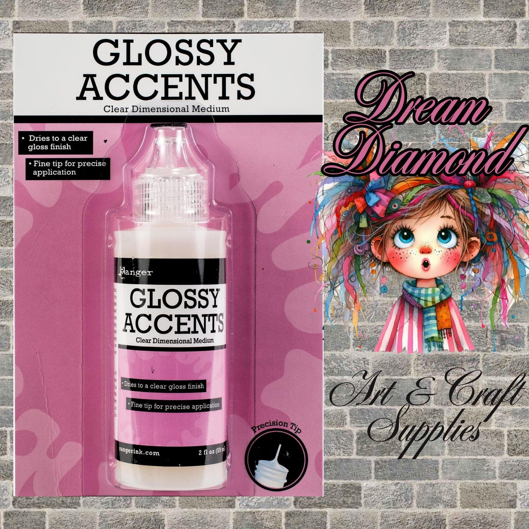Ranger Inkssentials Glossy Accents 2oz-Clear