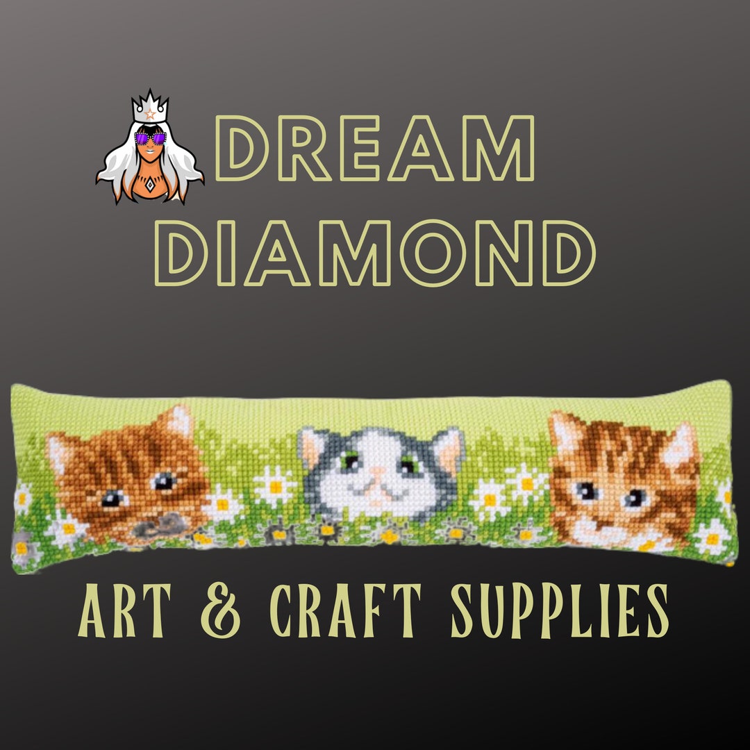 Cats Among Daisies,stamped, Cross Stitch, Needle Arts,flowers,diy,draft ...