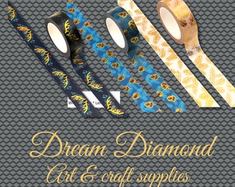 Gold,foil,washi,tape,winter,christmas, acorn, deer, nature,masking tape, papercrafts,card making, craft supplies, arts and crafts, scrapbook
