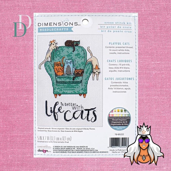 Dimensions Embroidery Kit Cat