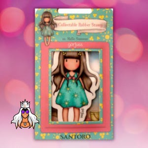 Sello adhesivo, Studio Light, Gorjuss, Essential, Santoro, creación de tarjetas, páginas de álbumes de recortes, manualidades con papel, técnicas mixtas, tinta, acuarelas, verano