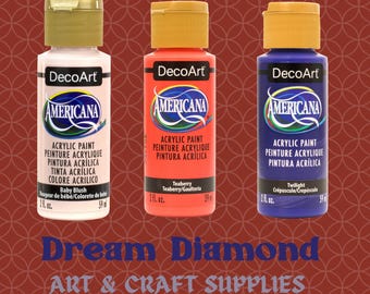 Acrylic Paint 2oz,by Deco Art, Americana, Paint,water-based,home decor,kids crafts, journals, gel plate, mixed media, scrapbooks,craft paint