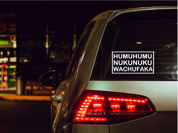 6x3 Humuhumu nukunuku wachufaka Sticker, Permanent Adhesive Vinyl Decal, car window, hawaiian decal,  humuhumu decal, watufaka decal