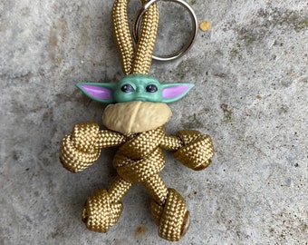 HAND MADE CHRISTMAS GRINCH PARACORD BUDDY KEYRING KEYCHAIN