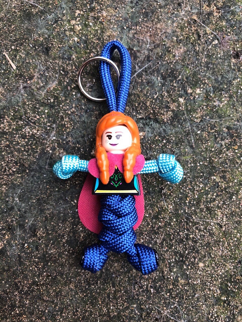 Keyring Buddy Keychain Paracord Pal Hand Made Frozen Anne DC 