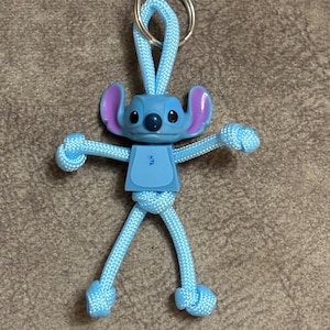 The original Stitch paracord buddy keychain keyring Made to order.