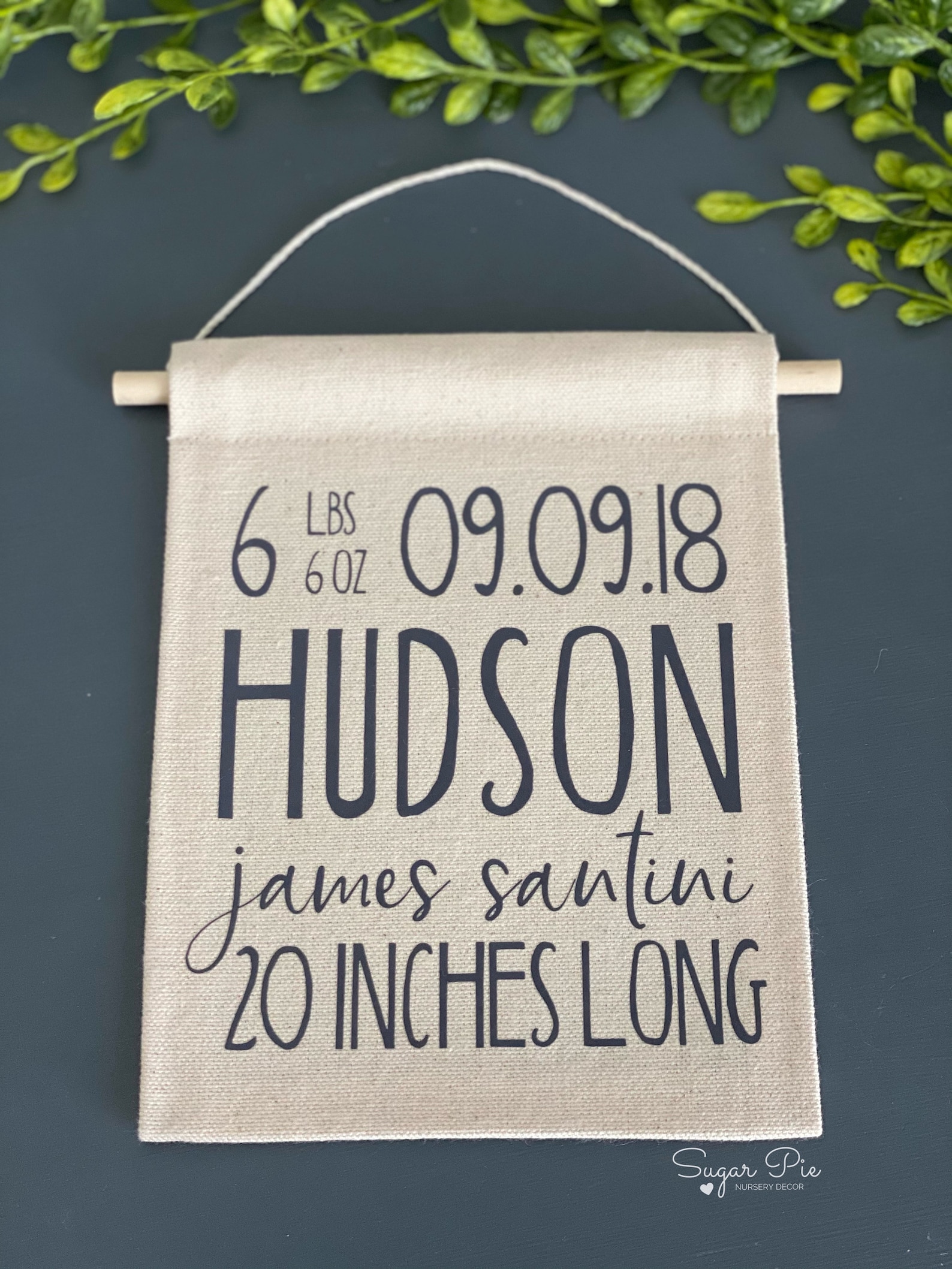 birth announcement sign