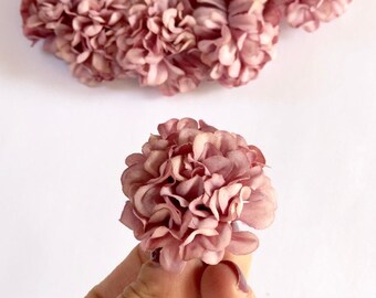 10 pcs Purple Hydrangea, Artificial Flowers Heads, Silk Flowers, Wedding Flower, Supplies, Fake Hydrangea, Faux Hydrangeas, Home Decoration