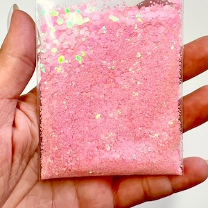 Mezcla de purpurina gruesa rosa, purpurina de energía cósmica, mezcla de purpurina para rostro, cuerpo, cabello, uñas, purpurina para resina de vaso, proveedor de purpurina para manualidades