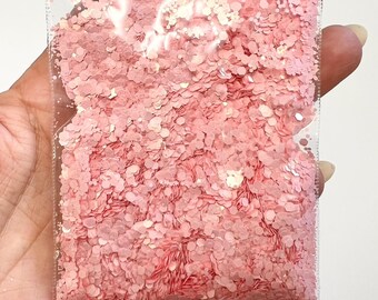 Mezcla de purpurina gruesa rosa, purpurina de energía cósmica, mezcla de purpurina para rostro, cuerpo, cabello, uñas, purpurina para resina de vaso, proveedor de purpurina para manualidades.