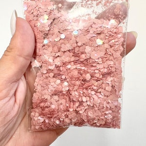 Mezcla de purpurina gruesa rosa, purpurina de energía cósmica, mezcla de purpurina para rostro, cuerpo, cabello, uñas, purpurina para resina de vaso, proveedor de purpurina para manualidades.