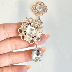 Gold Crystal Rhinestone Embellishment, Brooches, Flatback Button, Crafting Supply, Gold Rhinestones, DIY Supplies Alloy Rhinestone Cabochons