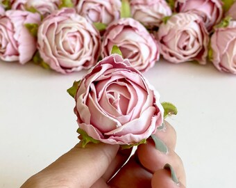 10 pcs Blush Pink Roses Heads, Artificial Flowers, Silk Flowers, Wedding Flowers, Supplies, Fake Rose, Faux Roses, Home Decoration