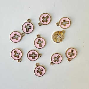 10 pcs Mini Cross, Tiny Cross, Cross Charms, Mini Cross Charm, Mini Cross Pendants, Jewelry Supplies, Vintage Cross, Small Cross, Baptism