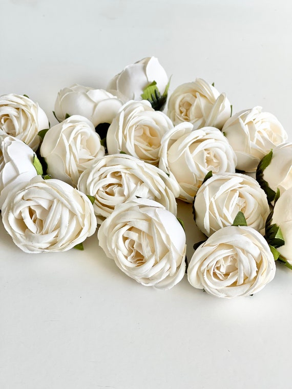 10 Stck Elfenbein-Rosenkpfe, knstliche Blumen, Blumenkpfe,  Seidenblumen, Hochzeitsblumen, Zubehr, knstliche Rose, knstliche Rosen,  Dekoration - Etsy.de
