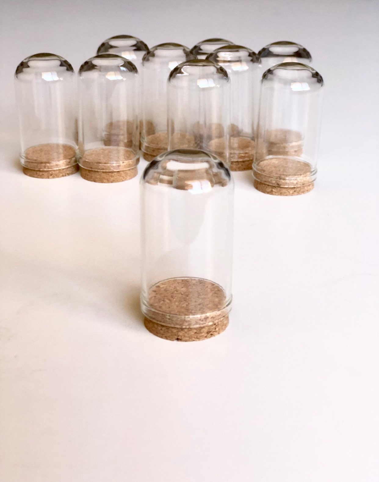 Mini Dome Glass Jar 42.5x25mm Dome Jar Cloche Dome Cork Etsy