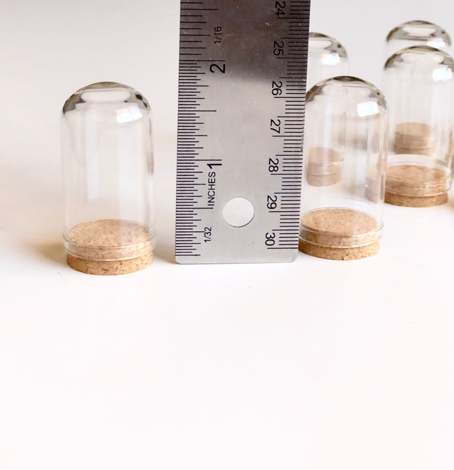 50 Pcs Mini Dome Glass Jar 42.5x25mm Dome Jar Cloche Dome Etsy