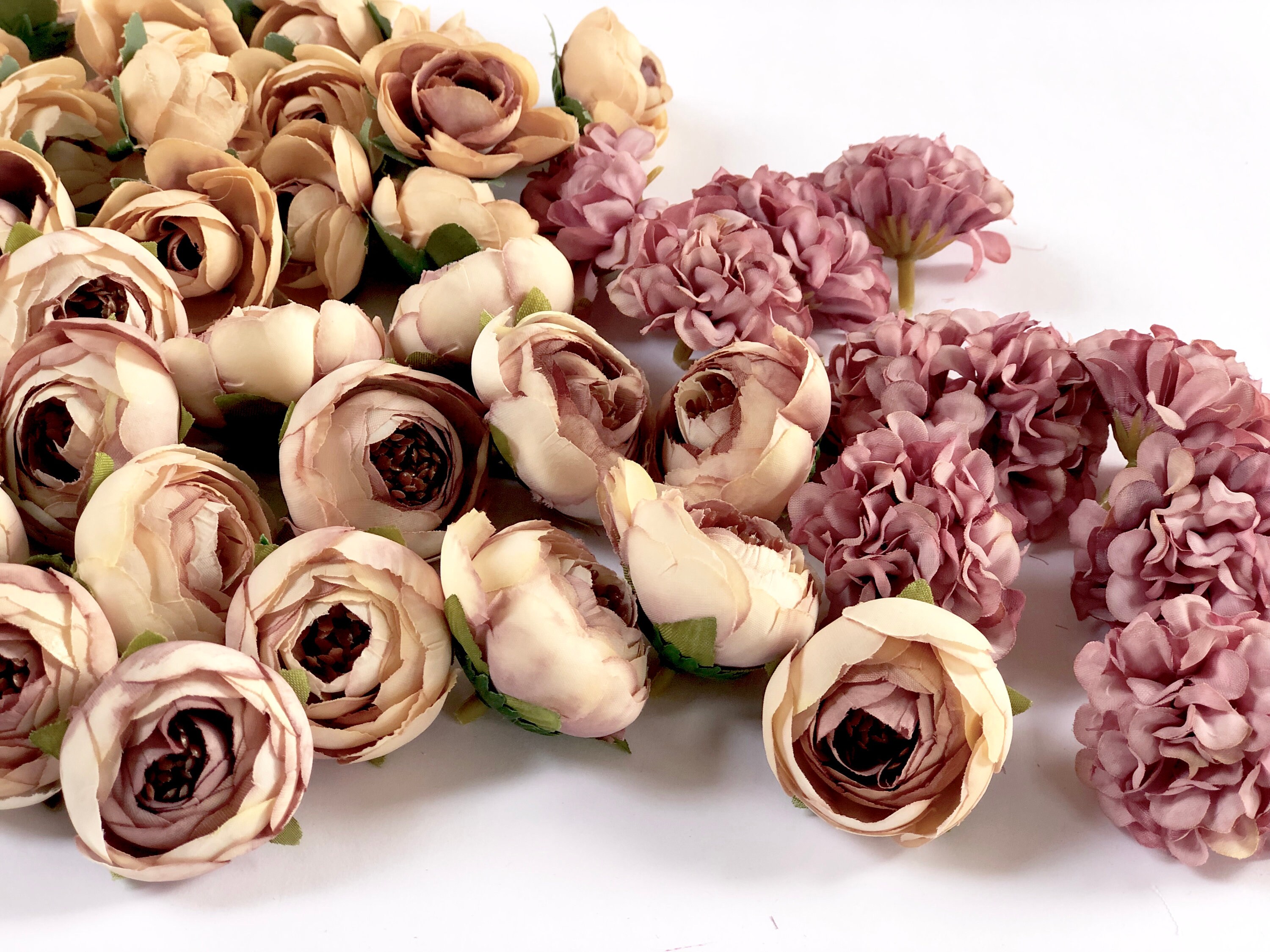 10 pcs Artificial Flowers Flowers Blush flowers Silk Etsy