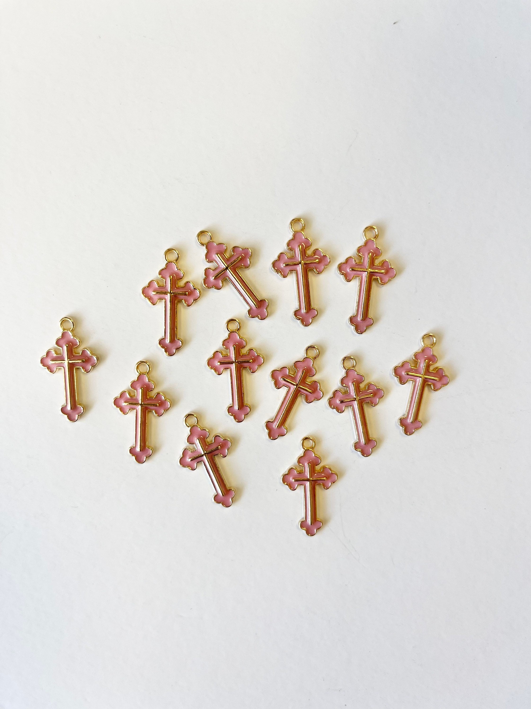10 Pcs Mini Cross, Tiny Cross, Cross Charms, Mini Cross Charm, Mini ...